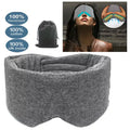 Cotton Sleep Mask Blackout Comfortable & Breathable Eye Mask for Sleeping Adjustable Blinder Blindfold Airplane Best Night Companion Eyeshade for Women Men Kid Grey - 4