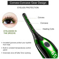Automatic Heated Eyelash Curlers, Electric Eyelash Curler, LED Display 4 Temperature Settings, 48Hrs Long Lasting Lash Curler Green - 7