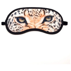 Super Soft & Comfortable For Proper Sleep ~ Tiger Eyes Sleeping Eye Mask ~ Nap Eye Shade Cartoon Blindfold Eyes Cover Sleeping Travel Rest Patch Blinder Relax , Complete black-out Design, snooze , slumber , hibernate