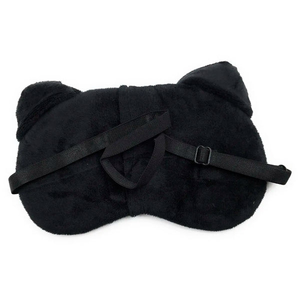 Cute Cat Eye Shade Cartoon Blindfold Eyes Cover Sleeping Travel Rest Patch Blinder Relax , Complete black-out Design, snooze , slumber , hibernate ~ Super Soft & Comfortable For Proper Sleep (Cat) - 3