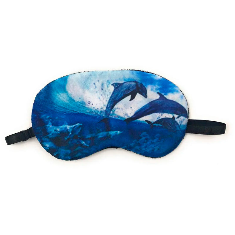 DolphinEye Shade Blindfold Eyes Cover Sleeping Travel Rest Patch Blinder Relax, Complete black-out Design, snooze, slumber, hibernate ~ Super Soft & Comfortable For Proper Sleep