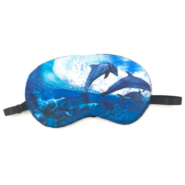 DolphinEye Shade Blindfold Eyes Cover Sleeping Travel Rest Patch Blinder Relax, Complete black-out Design, snooze, slumber, hibernate ~ Super Soft & Comfortable For Proper Sleep - 3