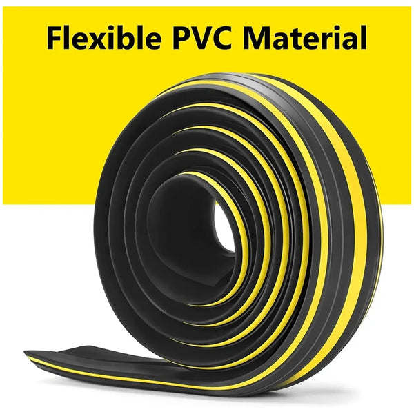 32.81 ft Floor Cable Cover, Perfect for an Office, Home, Workshop, Warehouse, Concert, Or Other Outdoor Setting, Floor Cords, Cables and Wires Protector 82 mm X 17 mm X (10 Meter) - 8