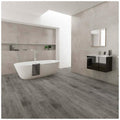 Light Grey PVC Wood Floor Planks Flooring Tiles With Self Adhesive Peel & Stick Wooden Design 18 Planks 27 Square feet Light grey Oak Wood Colour - 5