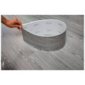 Light Grey PVC Wood Floor Planks Flooring Tiles With Self Adhesive Peel & Stick Wooden Design 18 Planks 27 Square feet Light grey Oak Wood Colour - 9