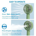 Hand mist fan water fan Handheld Spray Fan With Water Misting Desk Fan with 3 Speeds & 55 ML Portable Water Tank With LED Light And Stand Mobile Holder – 21 Cm x 10 Cm - 5