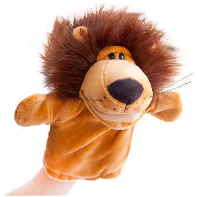 Lion Hand Puppets Lion Jungle Animal Friends with Working Mouth for Imaginative Play, Storytelling, Teaching, Preschool & Role-Play. (Lion)