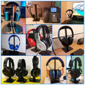 Headphone Stand Headset Holder Earphone Stand with Aluminum Supporting Bar Flexible Headrest ABS Solid Base for All Headphones Size (Headphone Not Included) (Square Black) - 8