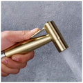 Brass Gold Health Faucet, Heavy Commode Shower, Bidget Golden Faucet with Metal 1.4 Meter Hose Bathroom Complete Set Jet Spray - 6
