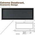 Black Floor Drain, 24 x 4 Inches, Stainless Steel, Brushed Finish, Tile Insert, Cockroach Trap, 60 Cm Center Hole - 3