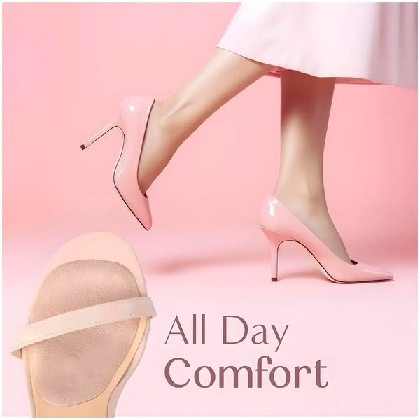 Ball of Foot Cushions for Women, High Heel Metatarsal Pads, All Day Comfort Heel Inserts, Foot Pads for Balls of Feet, One Size Fits All - Beige – 10 cm x 7cm - 4