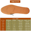 Brown Leather Shoe Insoles for Men & Women – Premium Soft Shock Absorption Lightweight, Breathable & Cut-to-Fit Comfort Inserts, 35-46 Euro Size Formal Shoes - 4