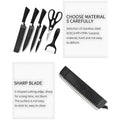 6 Pcs Knife Japanese Knife with Groove Pattern Chef Knife High Carbon Stainless Steel Laser Knives Kitchen with Box - 2