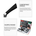 6 Pcs Knife Japanese Knife with Groove Pattern Chef Knife High Carbon Stainless Steel Laser Knives Kitchen with Box - 3