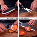 6 Pcs Knife Japanese Knife with Groove Pattern Chef Knife High Carbon Stainless Steel Laser Knives Kitchen with Box - 4