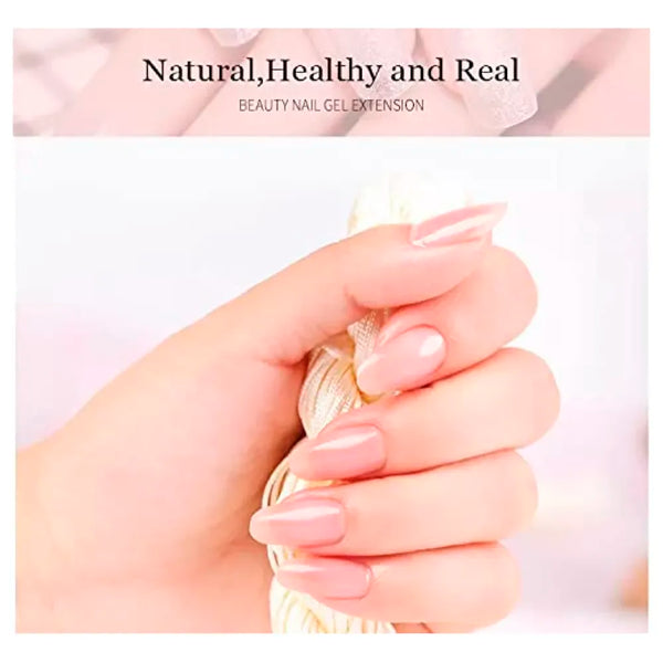 LIMEGIRL 3 Pc Rose Pink, Pink And White Acrylic Gel Poly Nail Gel Nail Gel Extension Set - 2