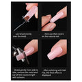LIMEGIRL 3 Pc Rose Pink, Pink And White Acrylic Gel Poly Nail Gel Nail Gel Extension Set - 5