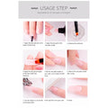 LIMEGIRL 3 Pc Rose Pink, Pink And White Acrylic Gel Poly Nail Gel Nail Gel Extension Set - 7