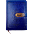 Novelty Diary Notebook with Number Combination Lock & PU Leather Cover Secret Lock Diary (22x15 cm, 230 Pages) (Blue)