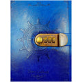 Novelty Diary Notebook with Number Combination Lock & PU Leather Cover Secret Lock Diary (22x15 cm, 230 Pages) (Blue) - 4
