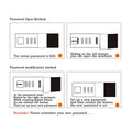 Lock Diary Notebook with Number Lock Combination PU Leather Wood Design Cover 22x15 cm, 230 Pages - 6