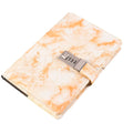 Lock Diary Notebook with Number Lock Combination PU Leather Marble Onyx Design Cover 22x15 cm, 230 Pages - 6