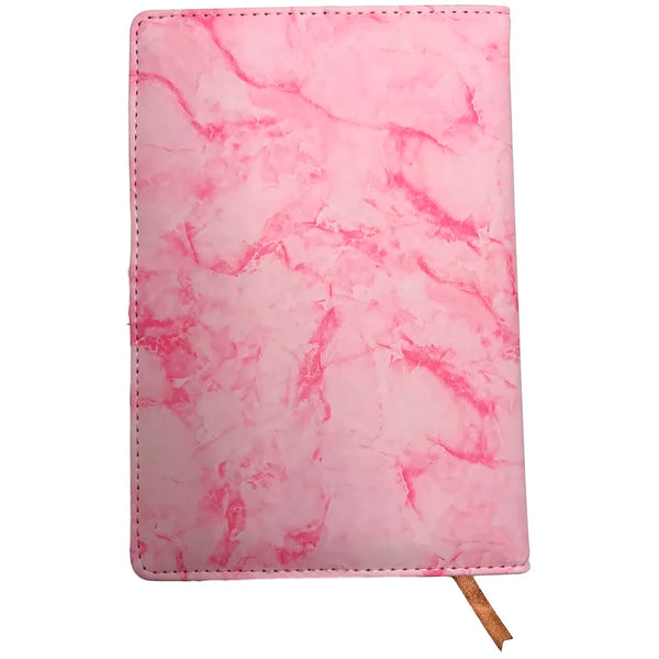 Lock Diary Notebook with Number Lock Combination PU Leather Pink Marble Design Cover 22x15 cm, 230 Pages - 4