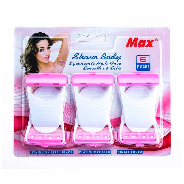 Disposable 6 Blades Body & Bikini Shaving Razor For Women