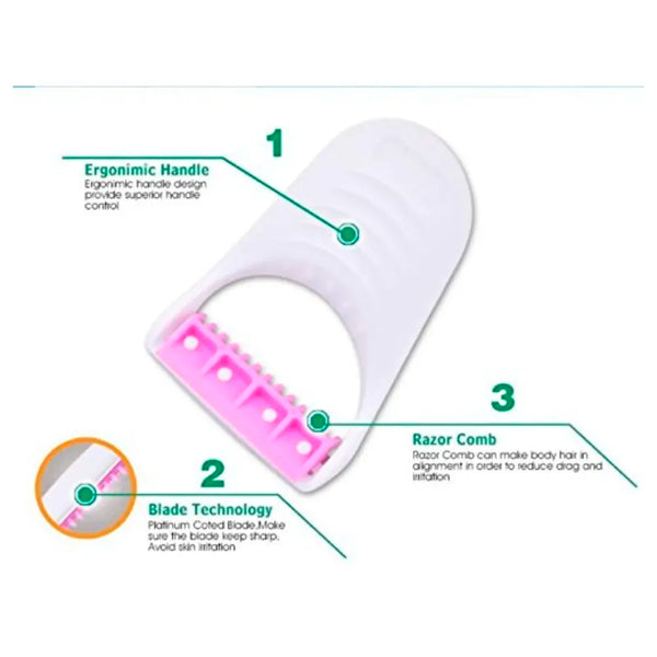 Disposable 6 Blades Body & Bikini Shaving Razor For Women - 2