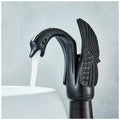 Black Swan Basin Tap Faucet Mixer for Bathroom Toilet Wash Basins Hot and Cold Water 12 Inches Height Matt Black Colour - 7