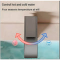 AQUAKART Dark Grey Small Waterfall Faucet Waterfall Single Lever Basin Mixer Waterfall Short Black, SS Material, for Bathroom Washbasins Toilets 7 Inches Height. - 6
