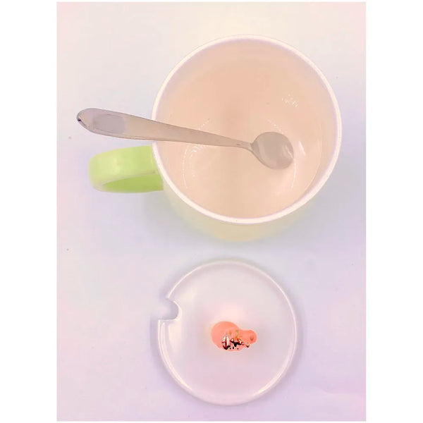 Unicorn Mug Cup 3D Design 350 ML with Lid and Spoon (Green) - 4