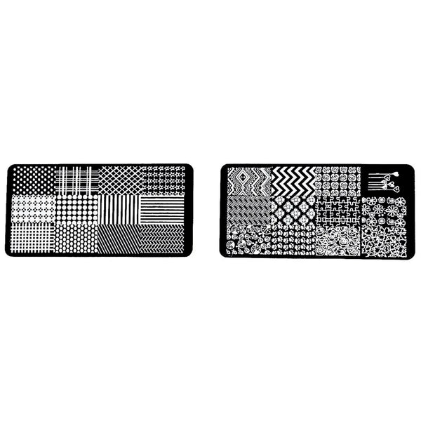 Nail Art Kit 2 plates and Stamper - 6