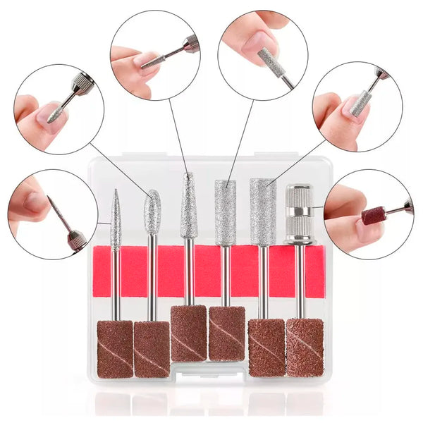 White Mini Electric Nail Drill Art Manicure File, Portable Manicure Pen Sander Polisher for Exfoliating, Grinding, Polishing, Remove Nail Polish - 4