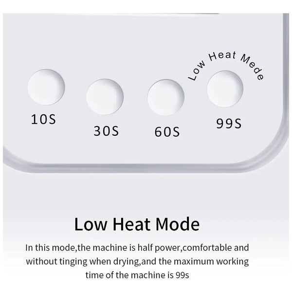 Combo UV Nail Dryer With Top & Base Professional Intelligent 48w 24 LEDs Automatic Sensor LED Nail Curing Nail Art Lamp Manicure Pedicure Tool - White - 7