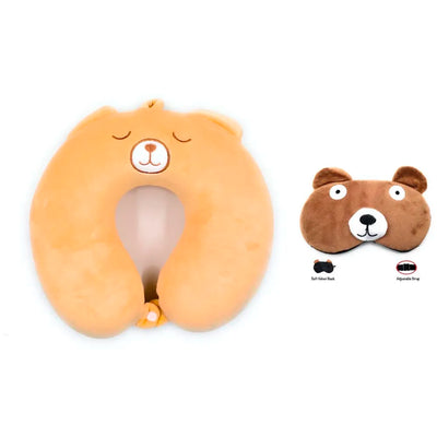Velvet Neck Pillow (Set of 3) (Multicolored_neck pillow)