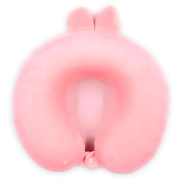 Velvet Neck Pillow (Set of 3) (Black_neck pillow) - 3