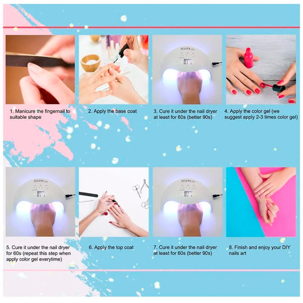 UV Nail Gel Top And Base - 4