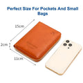 Passport Cover Case with Zip, 2 Passport Slots, 3 Credit Card, Boarding Pass, 2 Sim Slot Oragniser Pouch for Travel, Pocket Size - 15 Cm x 11 Cm PU Leather - Brown - 5