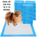 100 pcs Dog Pee Pad Urine Train Pads Small Size 18 x 12 Inches (Pack of 100) - 6