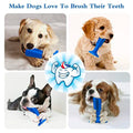 Dog Toothbrush Stick-Puppy Dental Care Brushing Stick Effective Doggy Teeth Cleaning Massager Nontoxic Natural Rubber Bite Resistant Chew Toys for Dogs Pets (Small Breeds Blue) - 4