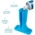 Dog Toothbrush Stick-Puppy Dental Care Brushing Stick Effective Doggy Teeth Cleaning Massager Nontoxic Natural Rubber Bite Resistant Chew Toys for Dogs Pets (Small Breeds Blue) - 5