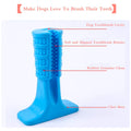 Dog Toothbrush Stick-Puppy Dental Care Brushing Stick Effective Doggy Teeth Cleaning Massager Nontoxic Natural Rubber Bite Resistant Chew Toys for Dogs Pets (Small Breeds Blue) - 6