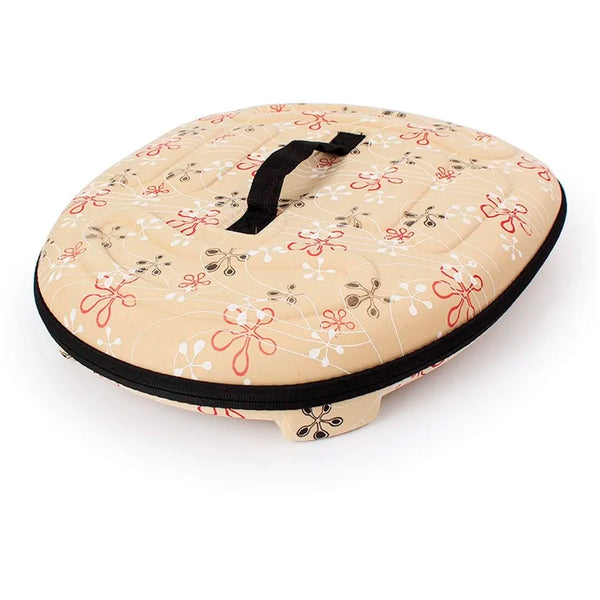 Portable Breathable EVA Car Soft Fabric Pet Carrier Folding Outdoor Storage Puppy Travel Transport Bag Pack for Dog Cat 43 x 38 x 30 cm (Beige) - 4