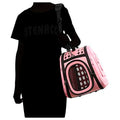 Pet Carrier, Hard Cover Portable Tote Soft Breathable Comfort Transport Shoulder Bag for Small cat Dog – 42 x 26 x 32cm (Pink) - 2