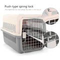 19 Inch Pet Travel Carrier Dog Cat Crate Plastic Handle Hinged Door Folding Collapsible Kennel Transport Box Crate Pet Cage (Regular - 19.5 x 13 x 12.5 Inch) - 5