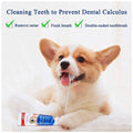 Orange Dog Tooth Brushing Kit Teeth Cleaning Kit Plaque and Tartar Control Toothpaste with 3 Toothbrush for Dogs Eliminates Bad Breath, Dog Toothpaste Orange Flavour. - 3