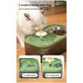 2 in 1Pet Water Fountain and Bowl with Filter and Pump, 31 x 17 x11 Cm Drinking Bowl for Cats and Dogs, Cat Fountain for Home - 5