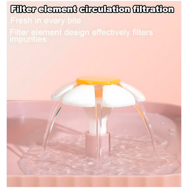 2 in 1Pet Water Fountain and Bowl with Filter and Pump, 31 x 17 x11 Cm Drinking Bowl for Cats and Dogs, Cat Fountain for Home - 8