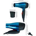 Pet 1500 Watts Hair Dryer Dog Cat Bath Wet Water Fast Drying Grooming Blower Made Specially For Pets Fur 2 Settings With Attachment And Plug Foldable Design-Blue - 5